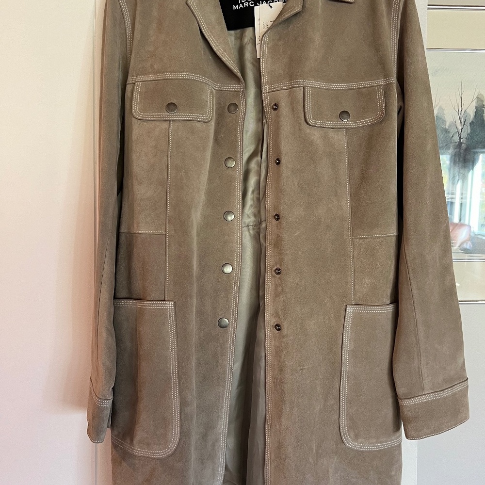Marc Jacobs Redux Grunge collection suede trench jacket 2